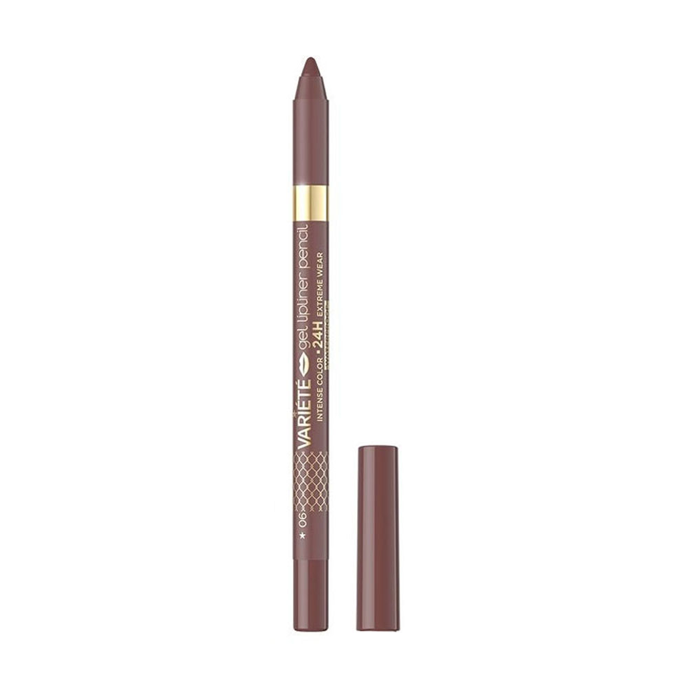 Водостійкий олівець для губ Eveline Cosmetics Variete Gel Lipliner Pencil Waterproof тон 06, 1.2 г